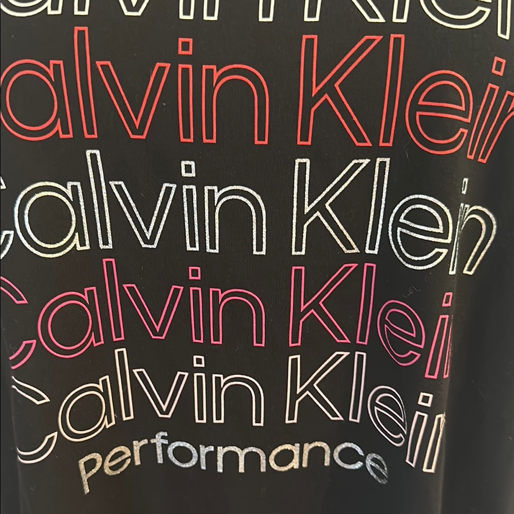 Calvin Klein Black and Red Tee - Picture 3 of 9
